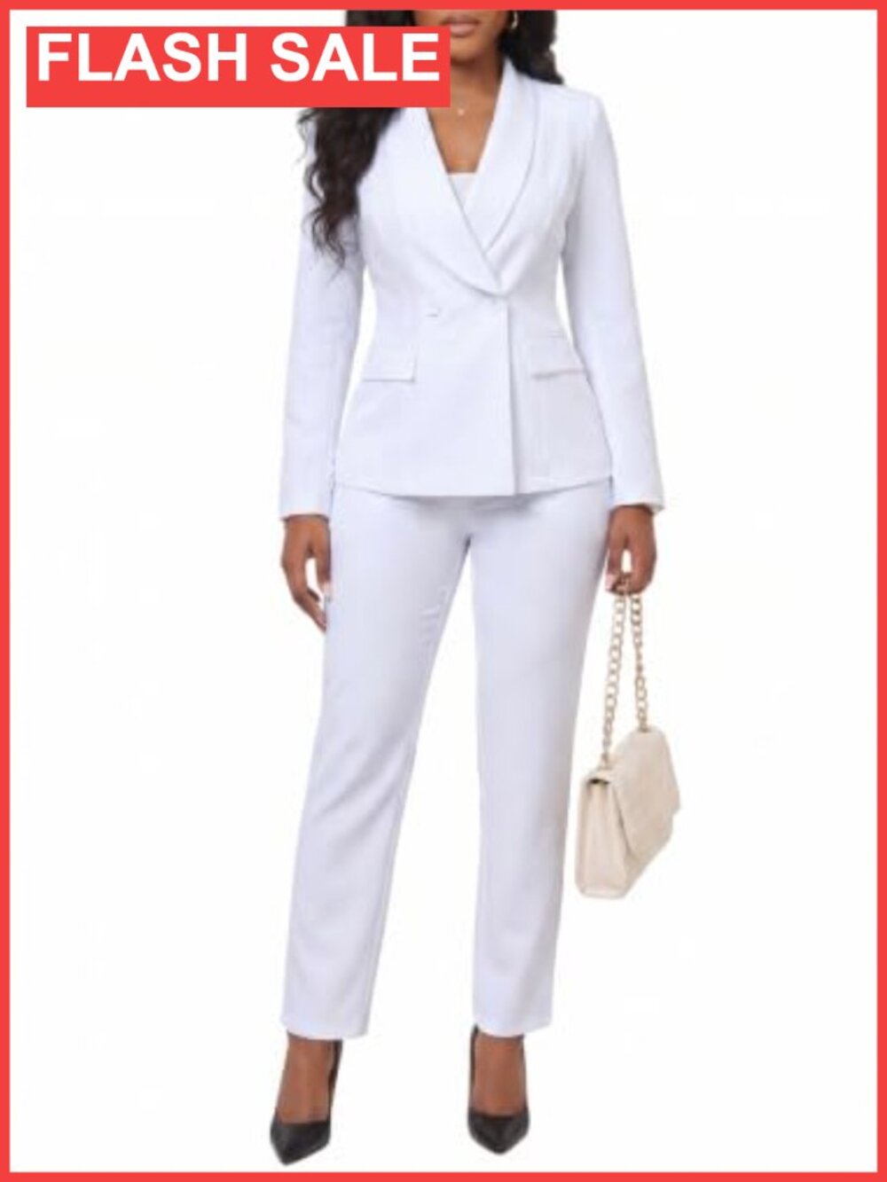 Women's 2 Piece Pantsuit Set Business Blazer Pencil Pants